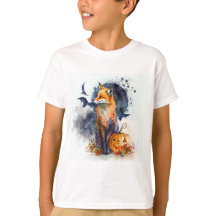 Watercolor Fox Halloween