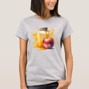 Camiseta Watercolor Honey e Apple Shana Tova