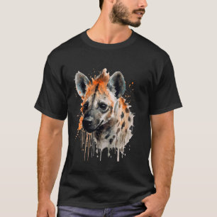 Camiseta Watercolor Hyena African Safari Animal Africa Wild