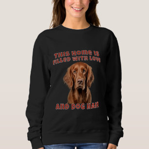 Camiseta Watercolor Irish Setter Owner This Home É Cheio