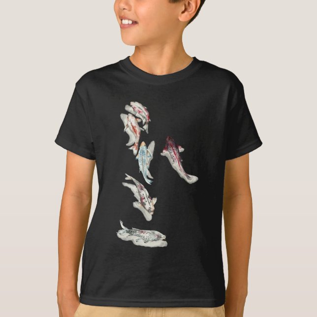 Camiseta Watercolor Koi Fish (Frente)