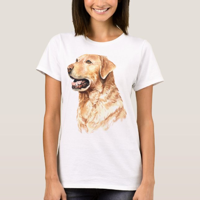 Camiseta Watercolor Labrador Retriever (Frente)