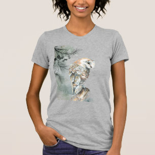 Camiseta Watercolor Owl Bird Willife Nature Art Shirt
