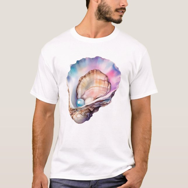Camiseta Watercolor Oyster (Frente)