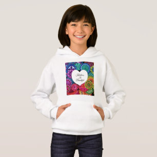 Camiseta Watercolor Rainbow Mandala Com Coração