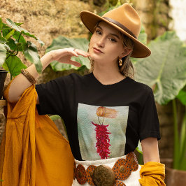 Camiseta Watercolor Red Chile Ristra Novo México