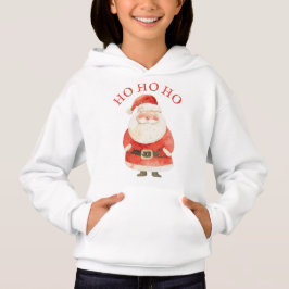 Camiseta Watercolor Santa Claus HO HO HO Bonito Natal
