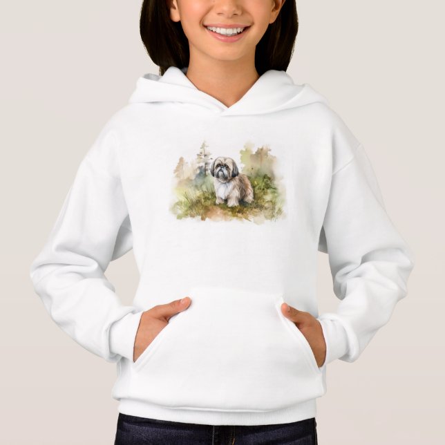 Camiseta Watercolor Shih Tzu (Frente)