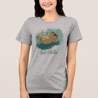 Camiseta  Watercolor Style Fun Capybara Just Chillin Quote