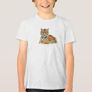 Camiseta Watercolor Tiger Illustration – Majestic Wildlife 