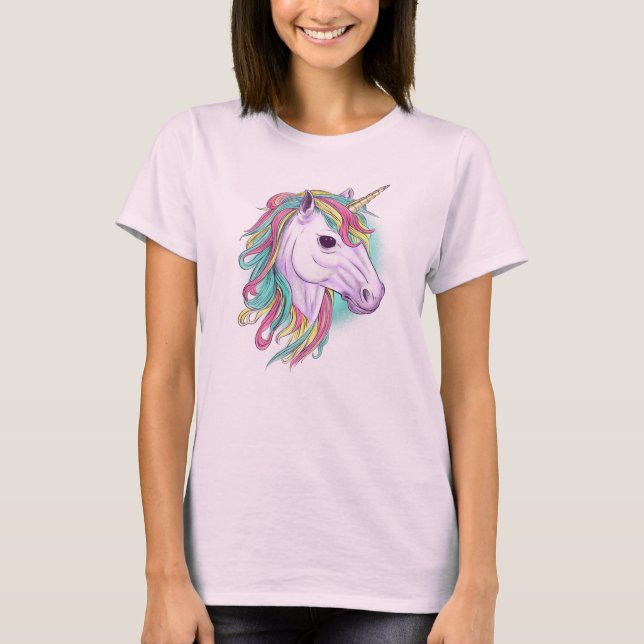 Camiseta Watercolor Unicorn (Frente)