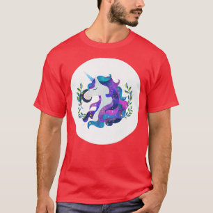 Camiseta Watercolor Unicorn Magical Unicorns White Magic Fa