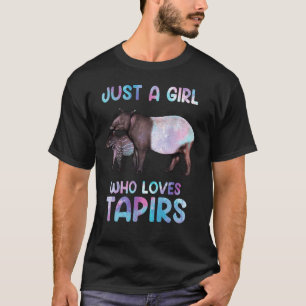 Camiseta Watercolor Wildlife Animal Apenas Uma Menina Que A