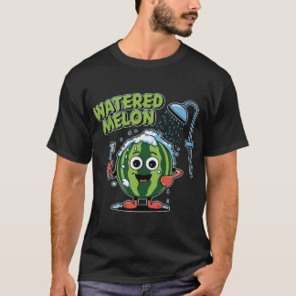 Camiseta Watered Melon Funny Pun Summer Fruit Cartoon Humor