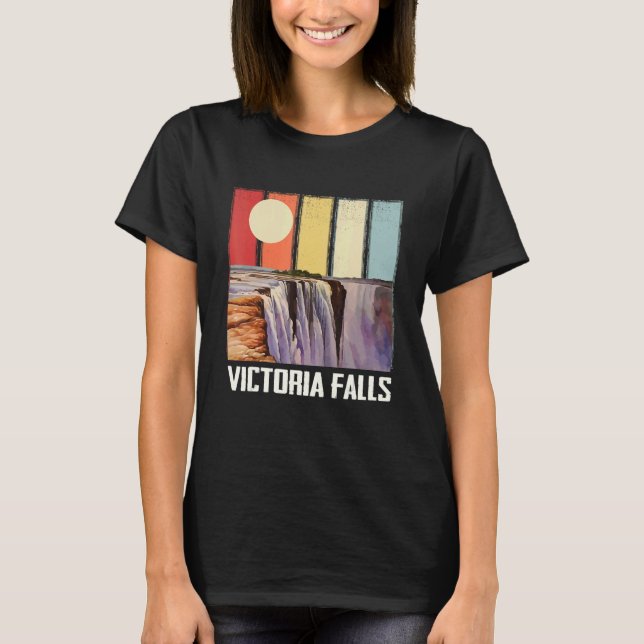 Camiseta Waterfall Africa Victoria Falls Souvenir Zimbabwe  (Frente)