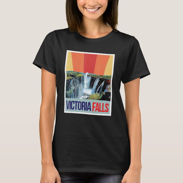 Camiseta Waterfall Souvenir Africa Victoria Falls Zimbabwe  (Frente)