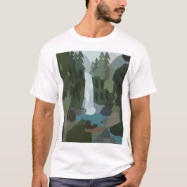 Camiseta Waterfall Tropical Forest Outdoor Adventure