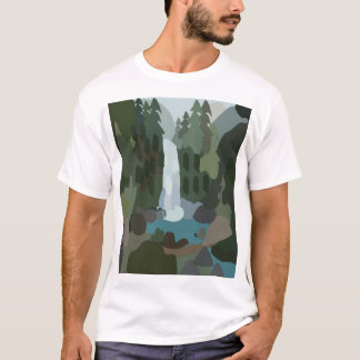 Camiseta Waterfall Tropical Forest Outdoor Adventure