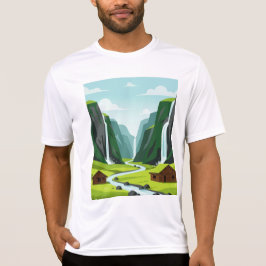 Camiseta Waterfall view