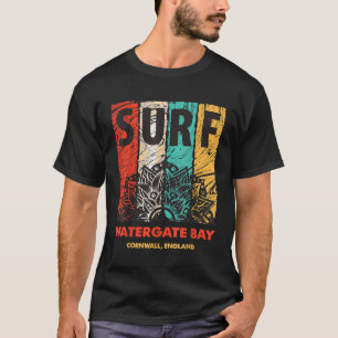 Camiseta WATERGATE BAY Surf retrógrado T Shirt Vintage Mand