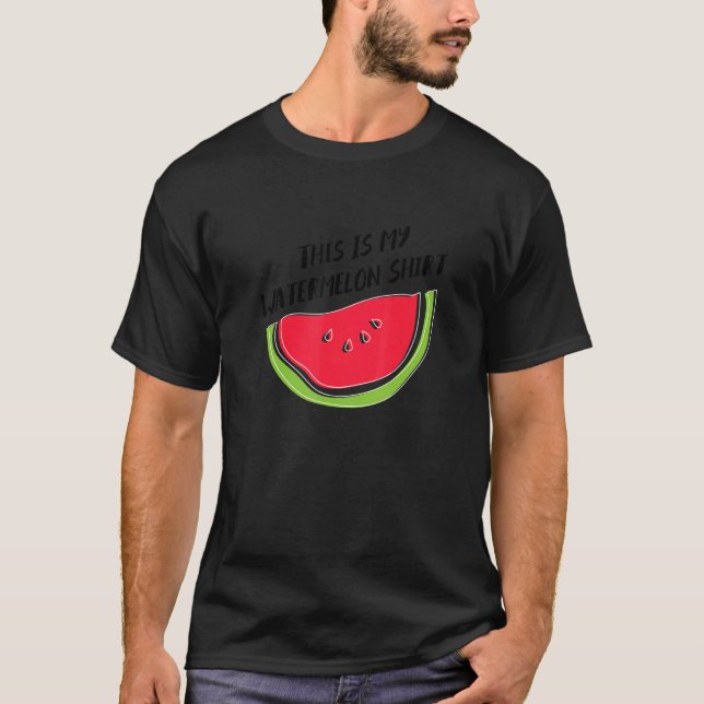 Camiseta Watermelon Ironic Quote Summer Tropical Fruits (Frente)