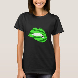 Camiseta Watermelon Lip Melon Lipstick Fruta Kiss Mouth