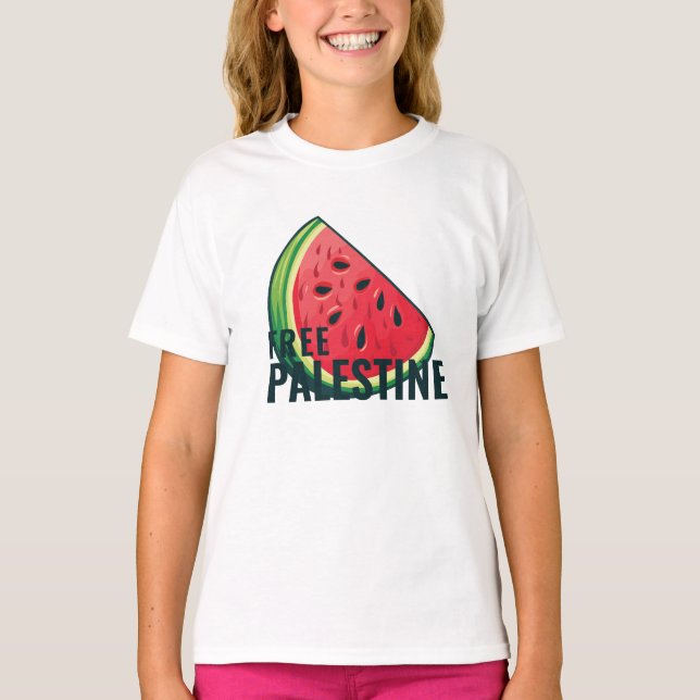 Camiseta Watermelon Palestine Free (Frente)