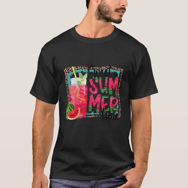Camiseta Watermelon Summer Melon Juice Summer Summer com Wa (Frente)