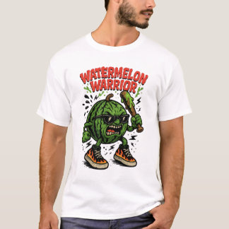 Camiseta Watermelon Warrior – Cool Cartoon Baseball Sports