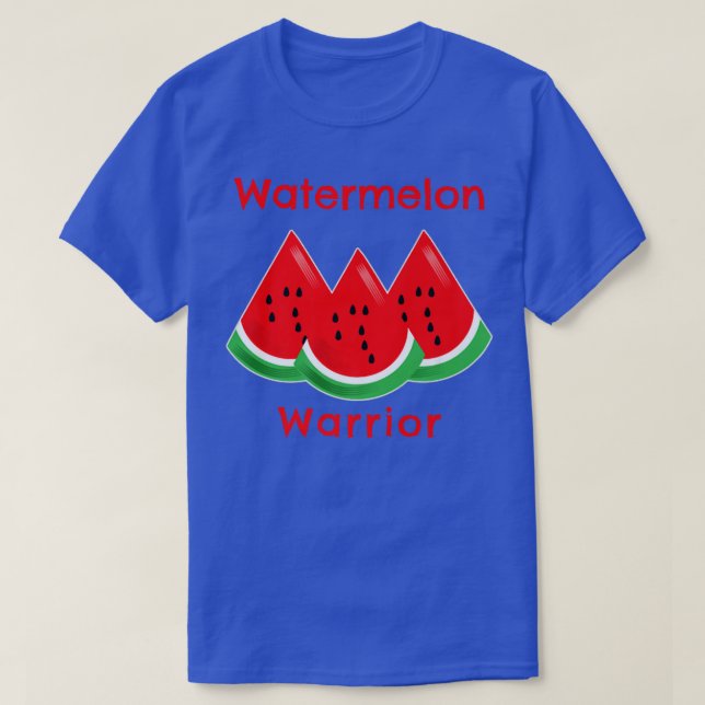 Camiseta Watermelon Warrior Sweet Summer Fruta Lover Vegan (Frente do Design)