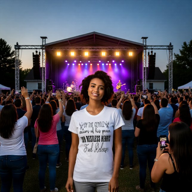 Camiseta Waters of His Peace Restless Hearts Relea (Criador carregado)