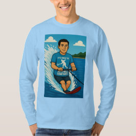 Camiseta Waterskier with a racquetball shirt