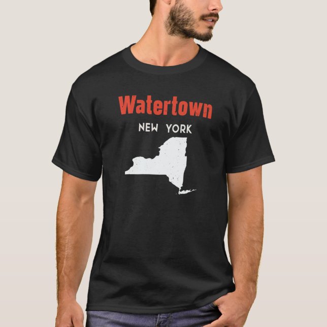 Camiseta Watertown New York USA State America Travel New Yo (Frente)