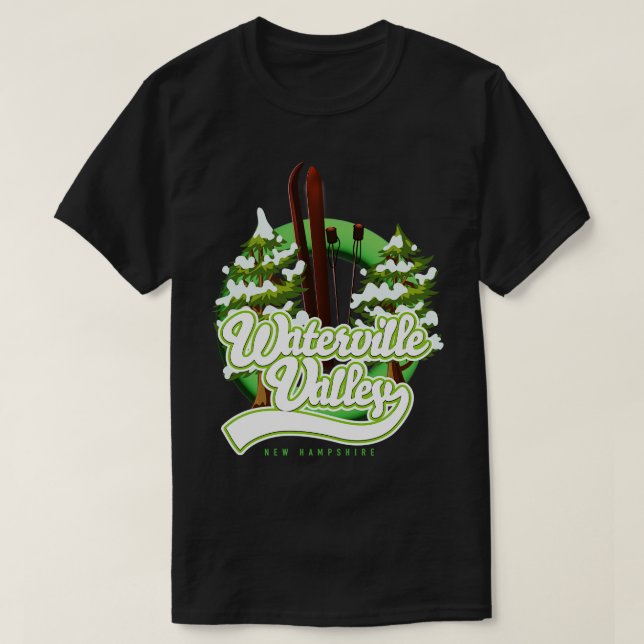 Camiseta Waterville Valley New Hampshire Ski (Frente do Design)