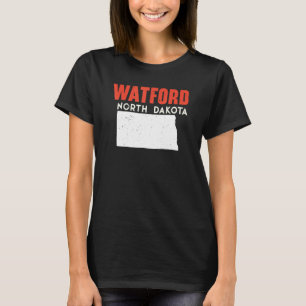Camiseta Watford City North Dakota EUA State America Viagem