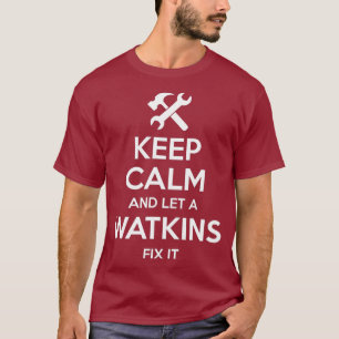 Camiseta WATKINS Apelido Engraçado Aniversário Presente n