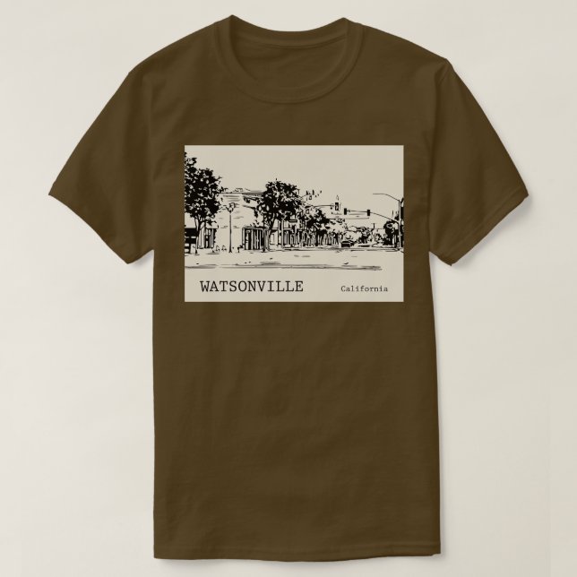 Camiseta Watsonville California TShirt 1 (Frente do Design)