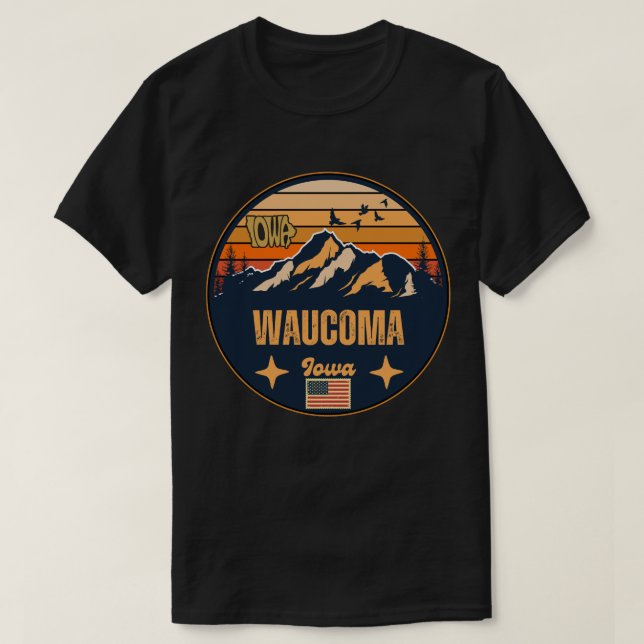 Camiseta Waucoma, Iowa (Frente do Design)