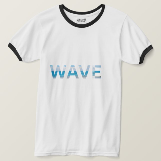 Camiseta Wave Rider Surf (Frente do Design)
