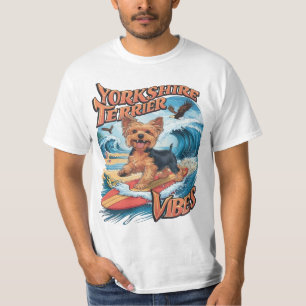 Camiseta Wave-Riding Yorkshire Terrier Pup