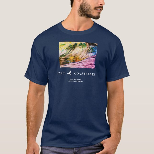 Camiseta Wave sem escotilha de homem (Frente)