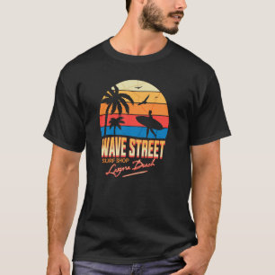 Camiseta Wave Street Surf Compro Vintage Retro Sunset Gráfi