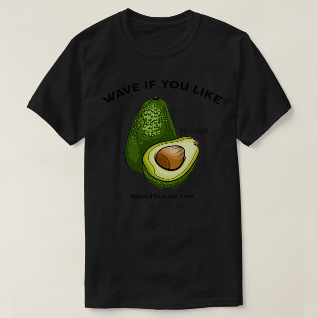 Camiseta WaveIfYouLike Avocado (Frente do Design)