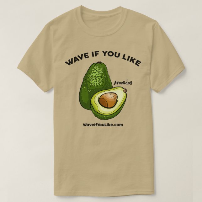 Camiseta WaveIfYouLike Avocado Classic TSirt (Frente do Design)