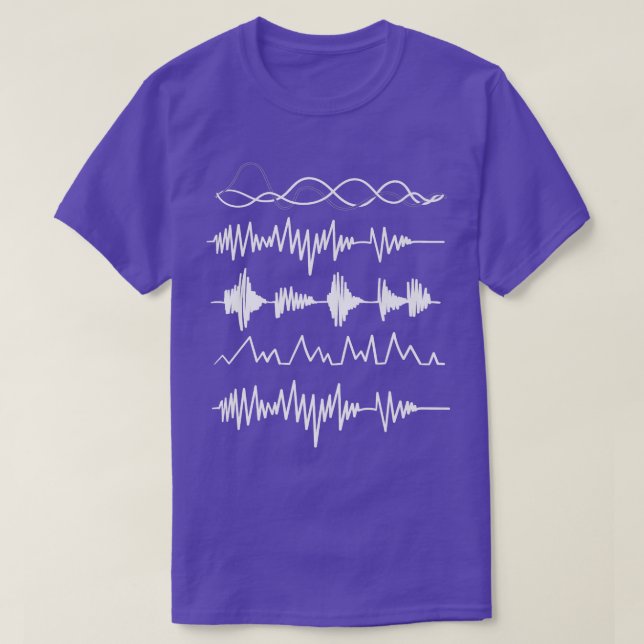 Camiseta Waves EQ Engenheiro de som Áudio Engenheiro Música (Frente do Design)