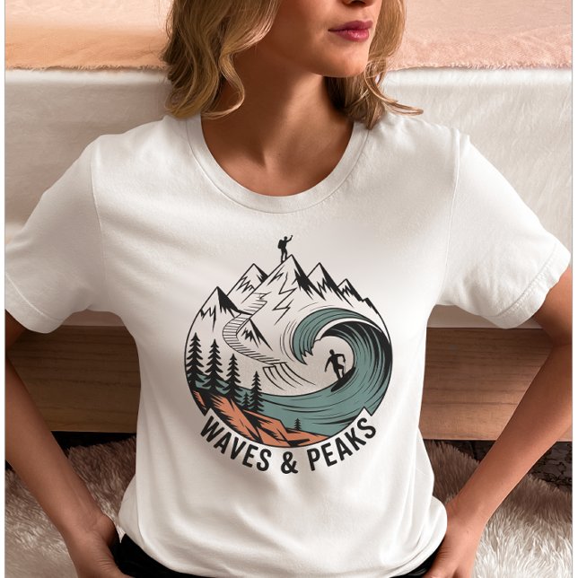 Camiseta Waves & Peaks (Criador carregado)