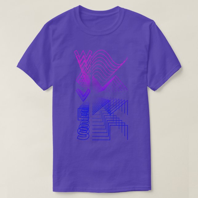 Camiseta Waves Waveform Audio Digital Design Modular Gift 1 (Frente do Design)