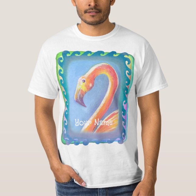 Camiseta Wavy Flamingo (Frente)