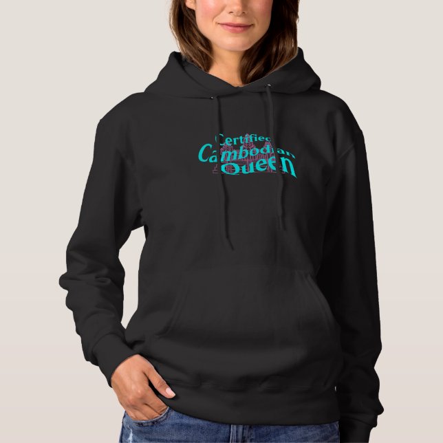 Camiseta Wavy Khmer Cambodian Queen Angkor Wat (Frente)