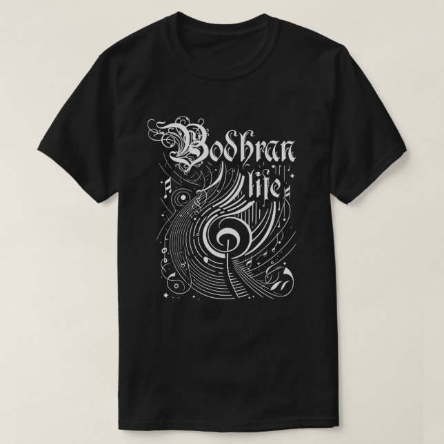 Camiseta Wavy Music Bodhran Life (Frente do Design)